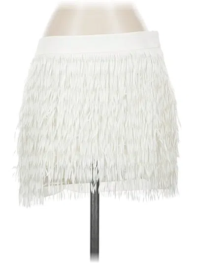 Pre-owned Express Outlet Casual Skirt In White