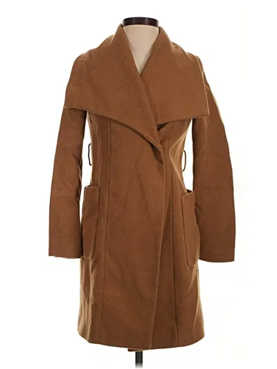 Pre-owned Express Outlet Coat In Brown