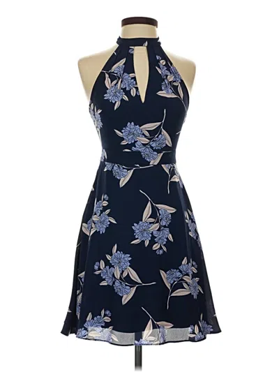 Pre-owned Express Outlet Cocktail Dress In Blue