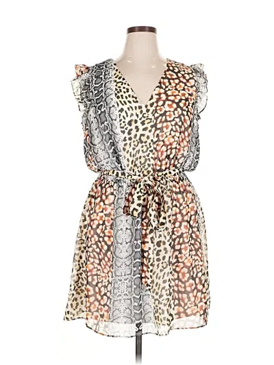 Pre-owned Express Outlet Cocktail Dress In Brown