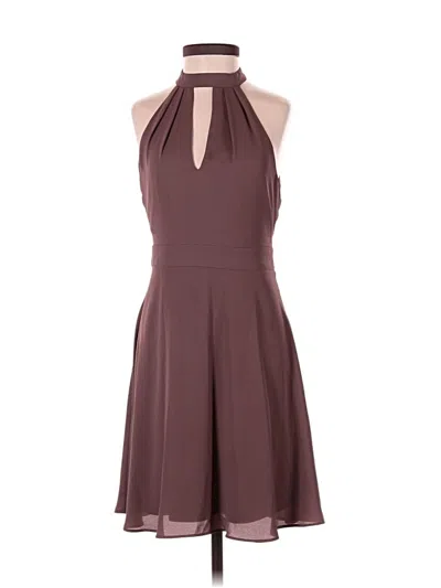 Pre-owned Express Outlet Cocktail Dress In Brown