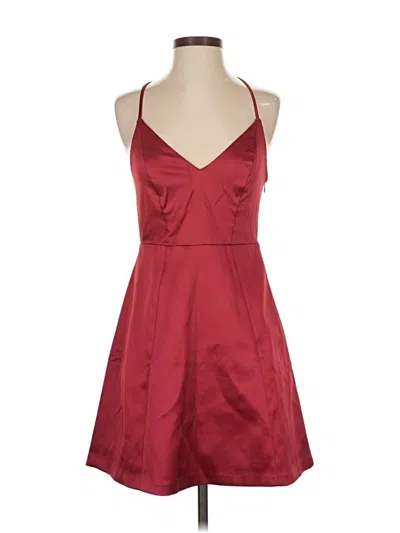 Pre-owned Express Outlet Cocktail Dress In Burgundy