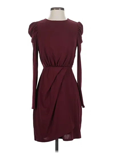 Pre-owned Express Outlet Cocktail Dress In Burgundy