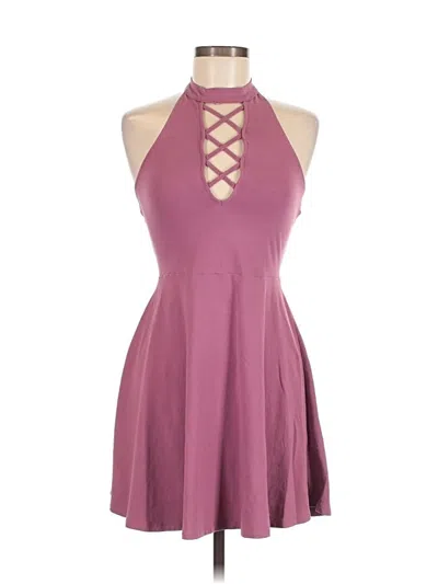 Pre-owned Express Outlet Cocktail Dress In Burgundy
