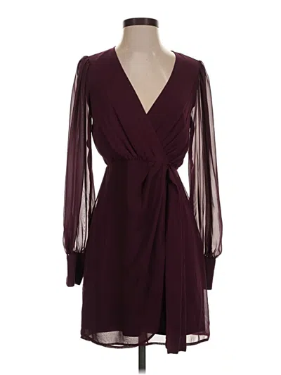 Pre-owned Express Outlet Cocktail Dress In Burgundy