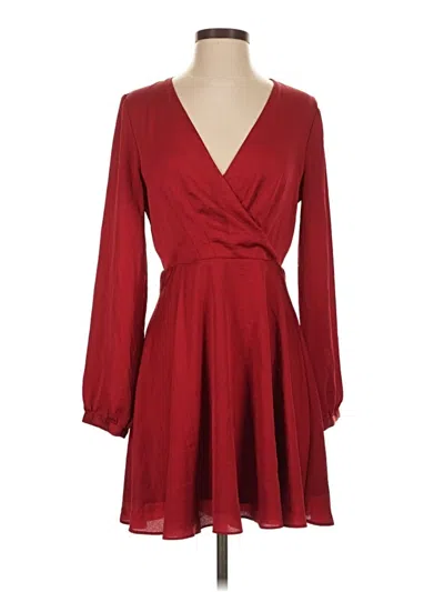 Pre-owned Express Outlet Cocktail Dress In Burgundy