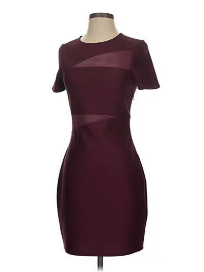 Pre-owned Express Outlet Cocktail Dress In Burgundy