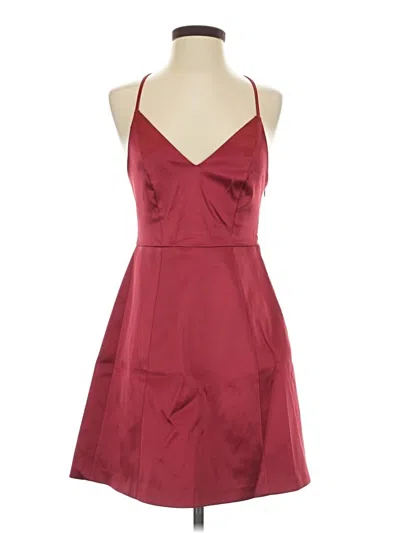 Pre-owned Express Outlet Cocktail Dress In Burgundy