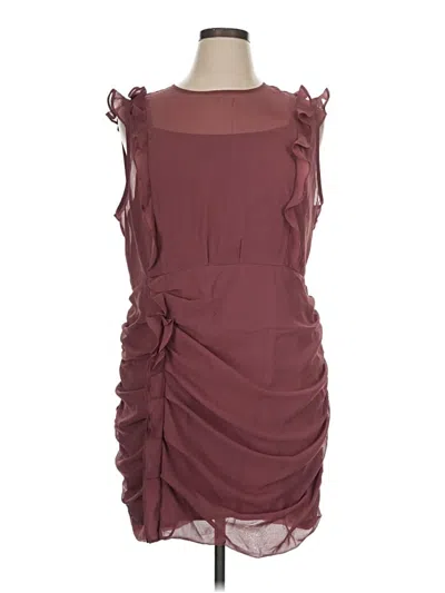 Pre-owned Express Outlet Cocktail Dress In Burgundy