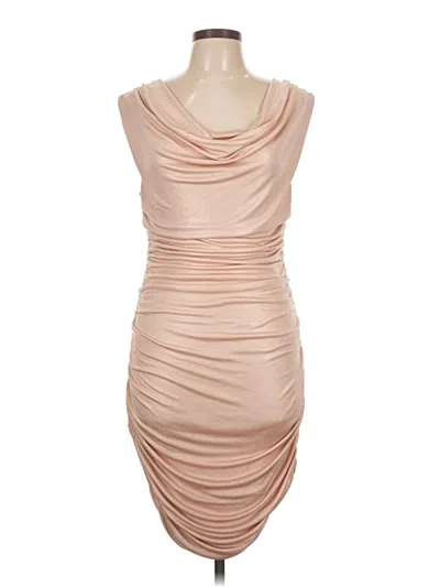Pre-owned Express Outlet Cocktail Dress In Tan
