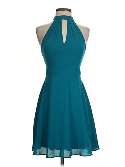 Pre-owned Express Outlet Cocktail Dress In Teal