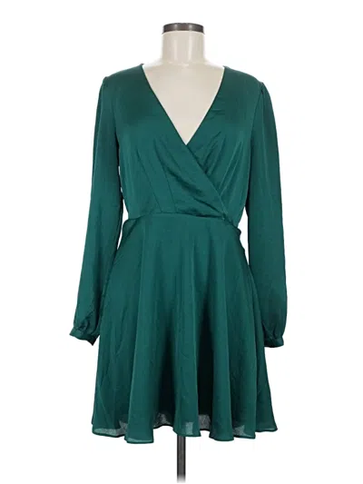 Pre-owned Express Outlet Cocktail Dress In Teal