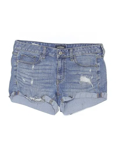 Pre-owned Express Outlet Denim Shorts In Blue