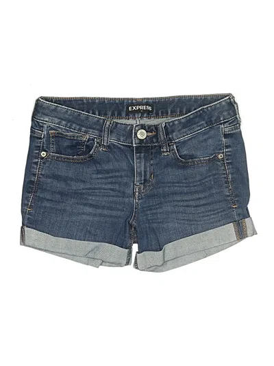 Pre-owned Express Outlet Denim Shorts In Blue