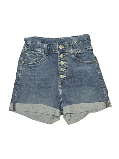 Pre-owned Express Outlet Denim Shorts In Blue