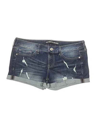 Pre-owned Express Outlet Denim Shorts In Blue