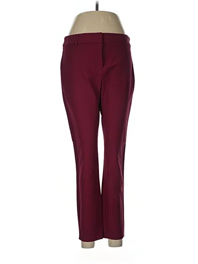 Pre-owned Express Outlet Dress Pants In Burgundy