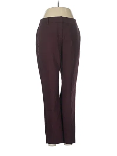 Pre-owned Express Outlet Dress Pants In Burgundy