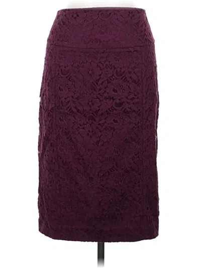 Pre-owned Express Outlet Formal Skirt In Burgundy