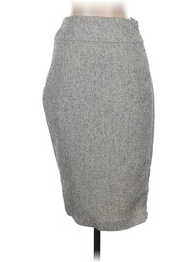 Pre-owned Express Outlet Formal Skirt In Gray