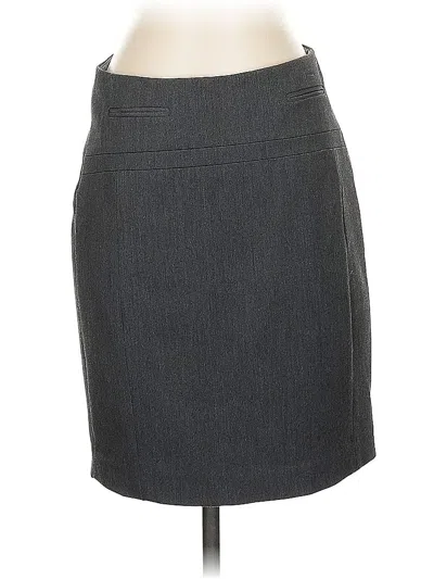 Pre-owned Express Outlet Formal Skirt In Gray