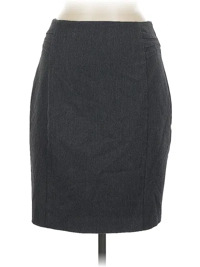Pre-owned Express Outlet Formal Skirt In Gray