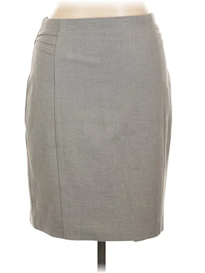 Pre-owned Express Outlet Formal Skirt In Gray