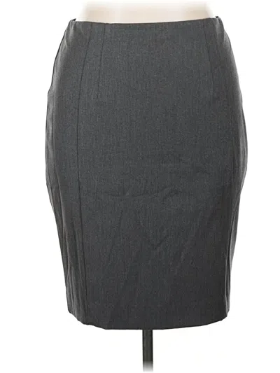 Pre-owned Express Outlet Formal Skirt In Gray