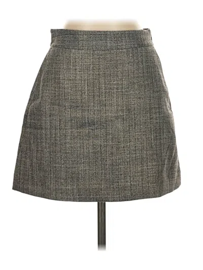 Pre-owned Express Outlet Formal Skirt In Gray