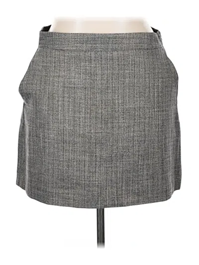 Pre-owned Express Outlet Formal Skirt In Gray