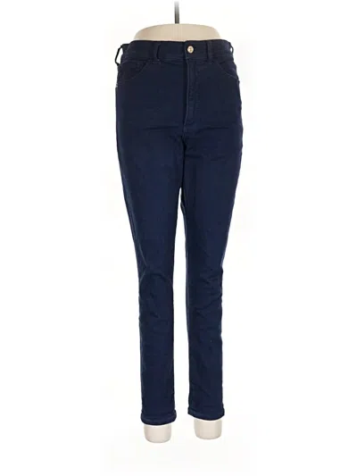 Pre-owned Express Outlet Jeggings In Blue