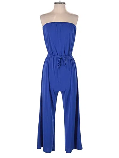 Pre-owned Express Outlet Jumpsuit In Blue