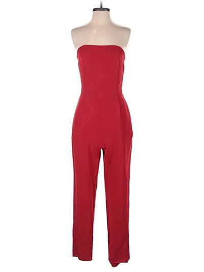 Pre-owned Express Outlet Jumpsuit In Red