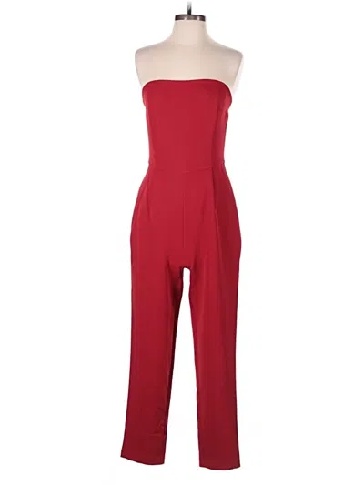 Pre-owned Express Outlet Jumpsuit In Red