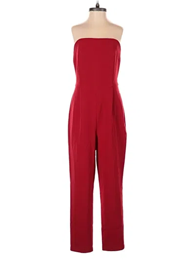 Pre-owned Express Outlet Jumpsuit In Red