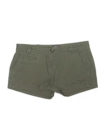 Pre-owned Express Outlet Khaki Shorts In Green