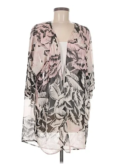 Pre-owned Express Outlet Kimono In Pink