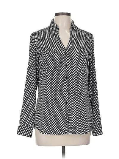 Pre-owned Express Outlet Long Sleeve Blouse In Gray