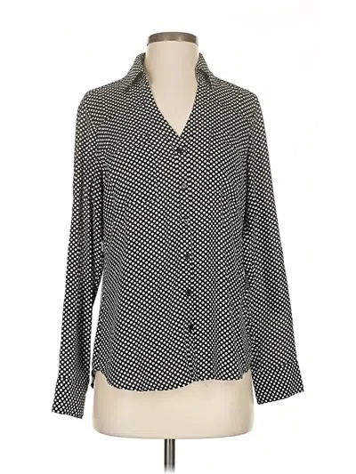 Pre-owned Express Outlet Long Sleeve Blouse In Gray