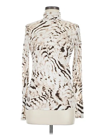 Pre-owned Express Outlet Long Sleeve Blouse In White