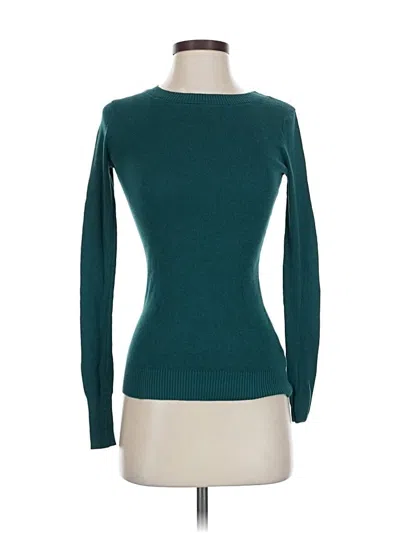 Pre-owned Express Outlet Long Sleeve T-shirt In Blue