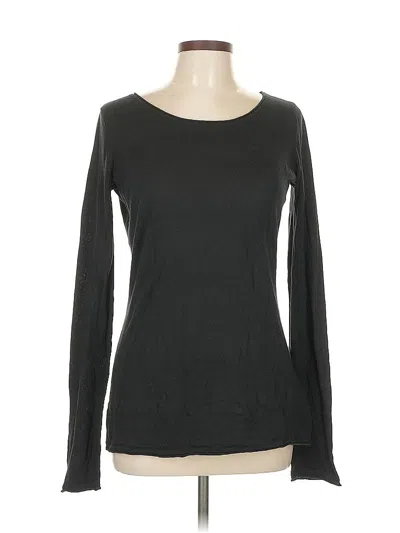 Pre-owned Express Outlet Long Sleeve Top Black Boatneck Tops
