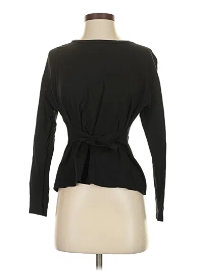 Pre-owned Express Outlet Long Sleeve Top Black Keyhole Neckline Tops