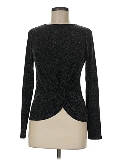Pre-owned Express Outlet Long Sleeve Top Black Keyhole Neckline Tops
