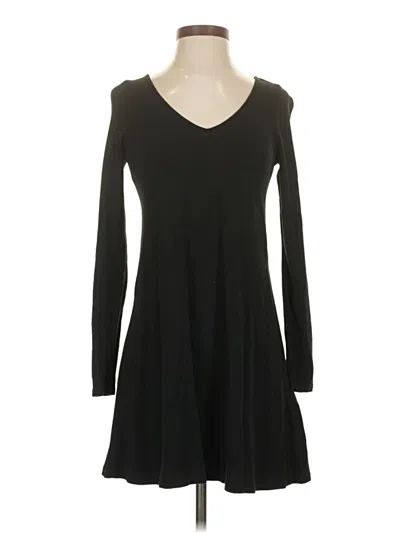 Pre-owned Express Outlet Long Sleeve Top Black Sweetheart Neckline Tops
