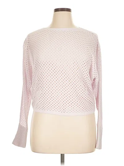 Pre-owned Express Outlet Long Sleeve Top Pink Boatneck Tops