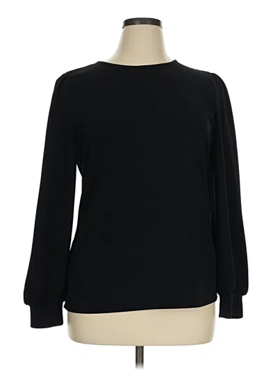 Pre-owned Express Outlet Long Sleeve T-shirt In Black