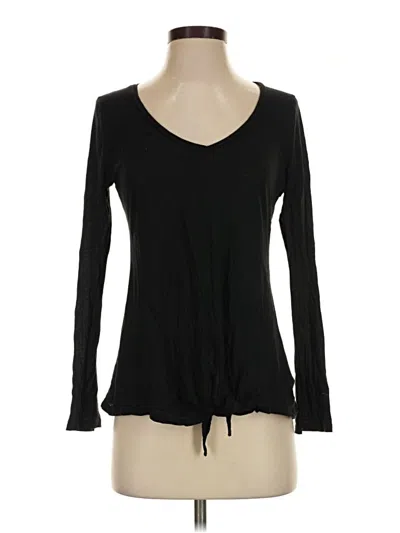 Pre-owned Express Outlet Long Sleeve T-shirt In Black
