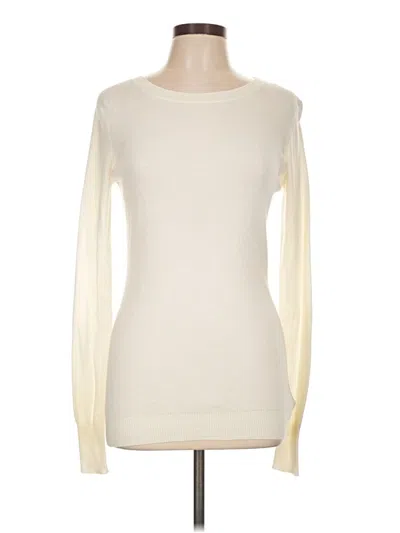 Pre-owned Express Outlet Long Sleeve T-shirt In Ivory