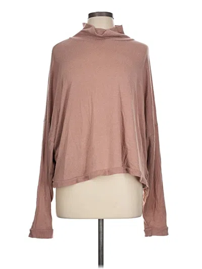 Pre-owned Express Outlet Long Sleeve Turtleneck In Brown